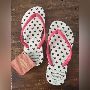 NEW! Havaianas Little Kid Slim Disney Flip Flops